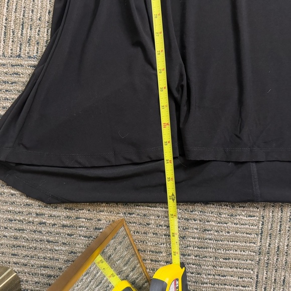 Nina Leonard Black Dress with Polka Dot Mesh Neckline - Picture 7 of 7